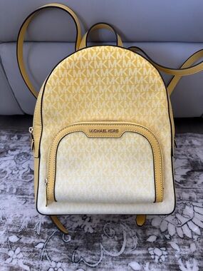 Michael Kors Yellow Signature Mini Backpack
